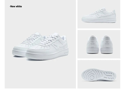 Xtep White Sneakers Women 2026 Spring Couples Versatile Trendy Casual Thick-soled Heightening Sports Shoes 874118319851