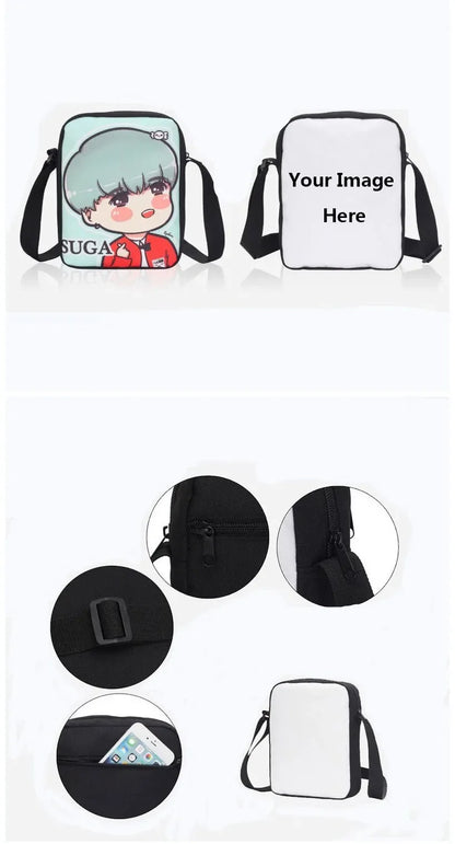 Trendige bedruckte Schulter-Umhängetasche für Jungen und Mädchen, Kinderdesign-F-FortniteS, lässige Handtasche für Herren und Damen, Handy- und Einkaufstasche