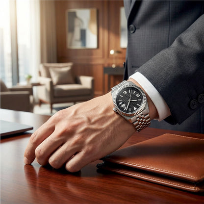 Custom Pilot Watch NH35 Automatic Mechanical Men's Watch Sapphire Crystal Luminous 100M Water Resistant Cushion Case Dive Watch