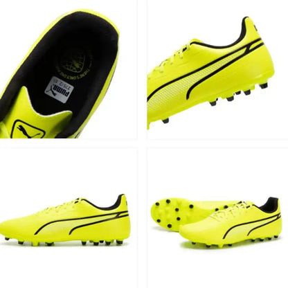 Chaussures de football PUMA pour hommes MG Cleat Soccer TT avec crampons à rainures 108519-01 108519-03, talon renforcé