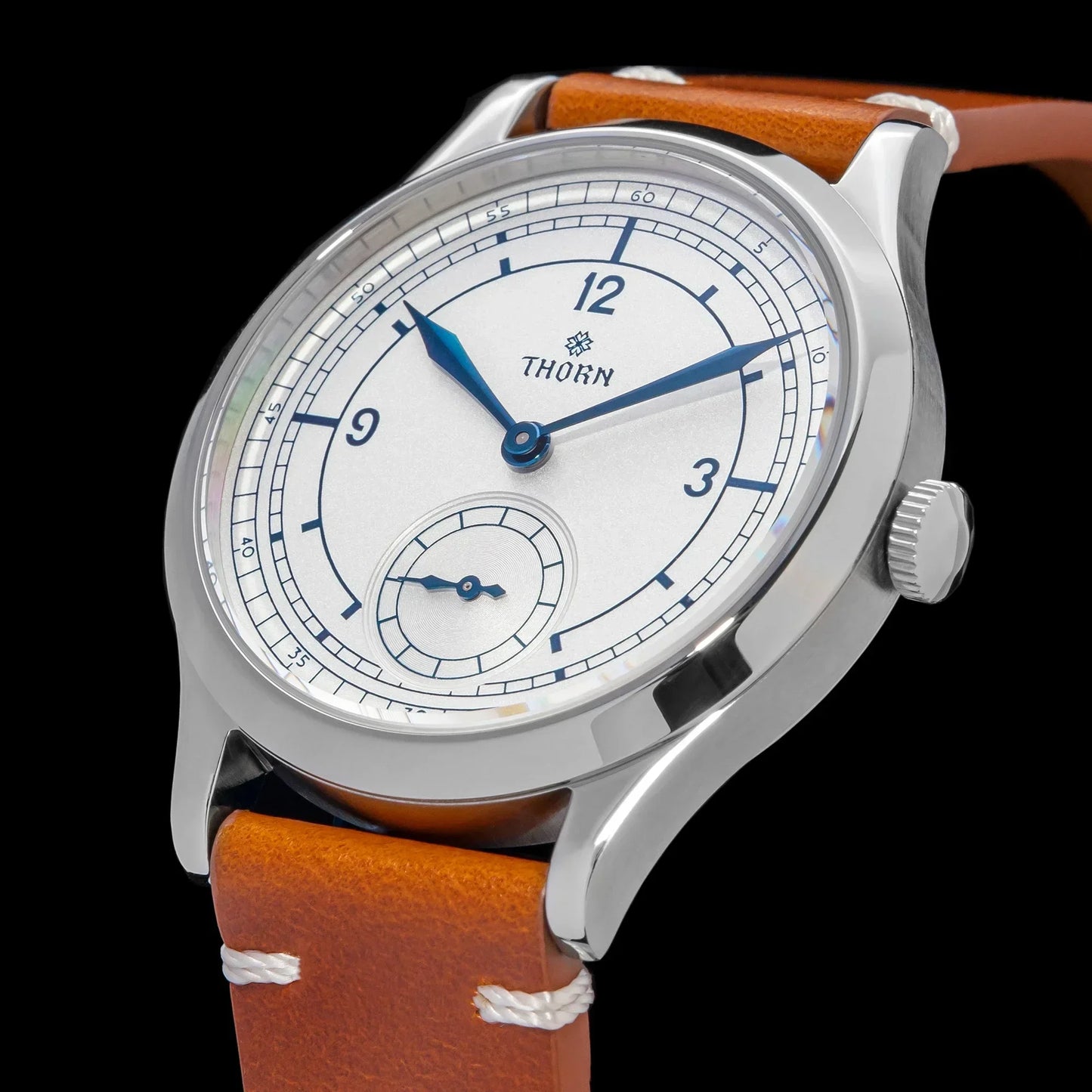 THORN T001 Quartz Watch 316L Stainless Steel Sapphire Crystal Waterproof Grilled Blue Hands Fashion Business Men WomenWatch