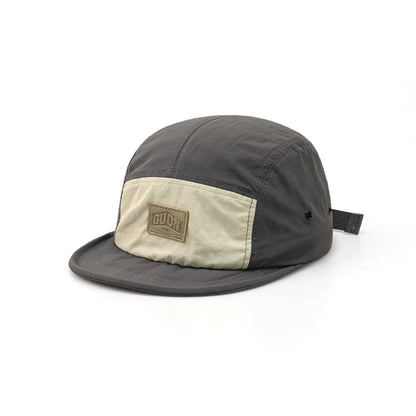 Zomerse, dunne, ademende en sneldrogende baseballpet voor mannen en vrouwen, voor outdooravonturen en bescherming tegen de zon, met korte klep en 5 flappen, geschikt voor wandeltochten