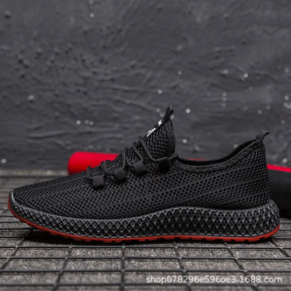 New Men's Casual Sports Shoes Outdoor Thick Bottom Versatile Summer Workwear Trendy Shoes Anti-Slip Wear-Resistant Rubber Sole