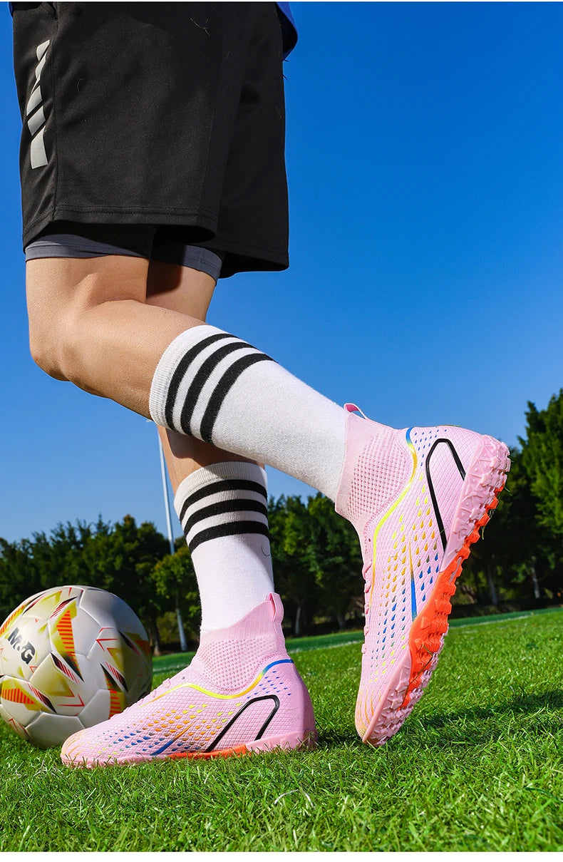 Nuevas zapatillas de fútbol para hombre, oferta destacada, botas de fútbol de alta calidad para mujer y unisex, botas de fútbol sala ultraligeras profesionales TF/FG