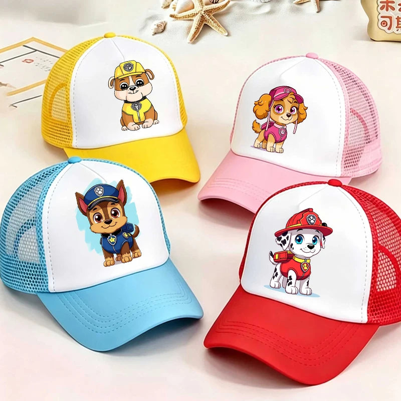 Baseballkappe für Jungen und Mädchen, sommerlicher, verstellbarer Sonnenhut, Anime, Paw Patrol, Chase, Skye, niedlicher Retro-Sonnenhut, Kopfbedeckung für Erwachsene, Geschenk