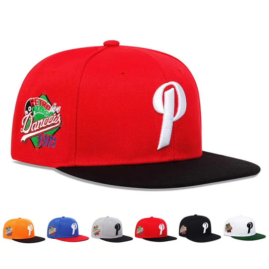 Unisex P Letter Embroidery Hip-hop Hats Spring And Autumn Outdoor Adjustable Sports Casual Baseball Caps Sunscreen Hat