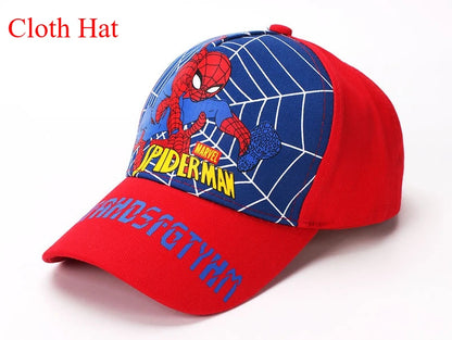Marvel Anime figurka Spider-Man kreslená baseballová čepice bavlna polyester čepice s kšiltem pro chlapce a dívky čepice a doplňky k hlavě dětský dárek k narozeninám