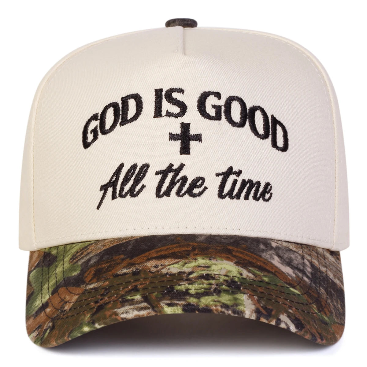 Casquettes de baseball unisexes avec broderie « GOD IS GOOD » – Printemps-automne – Chapeaux décontractés ajustables pour l'extérieur – Chapeau anti-UV – Casquette de sport