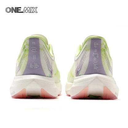 ONEMIX Nylon Carbon Board Marathon Running Racing Shoes, Professional Stable Support, Shock Relief, Ultra-light Rebound Sneakers