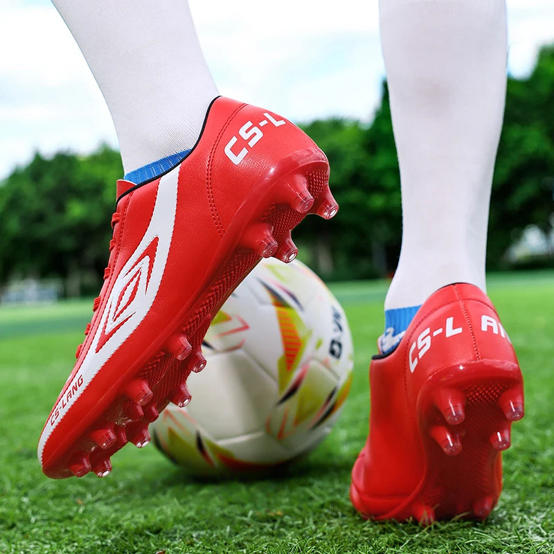 New Men’s Football Boots Grass Cleats Soccer Shoes Match Adult Indoor Ultralight Non-Slip Boys Futsal Sport Turf Comfortable