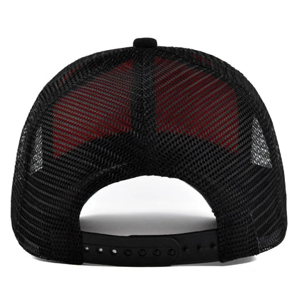 Anime Patch Baseball Caps Men Women Snapback Hats Streetwear Hip Hop Visor Caps Mesh Breathable Dad Sun Hat Unisex Trucker Hats