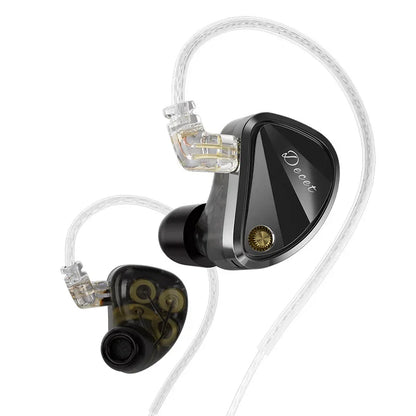 KZ Decet Adjustable Earphones 10 Unit Upgraded Drive Earbuds Hifi Music Replaceable Cable 3D Printing Design 2PIN Cable