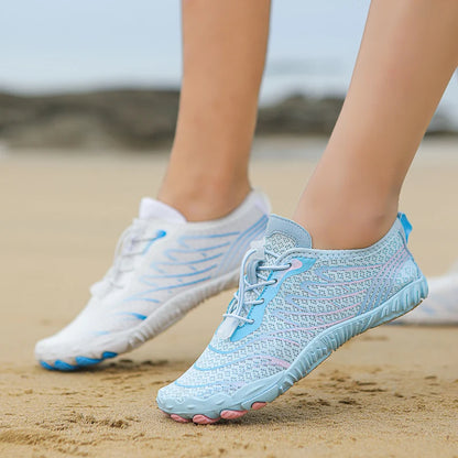 Quick Dry Aqua Shoes for Men Women Breathable Non-slip Water Sneakers Barefoot Soft Sole Wading Footwear for Swimming Beach