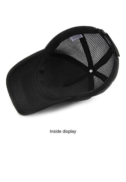 Big Head Plus Size Summer Mesh Baseball Cap for Men Women Trucker Breathable Hat Adjustable for Outdoor Sports Running