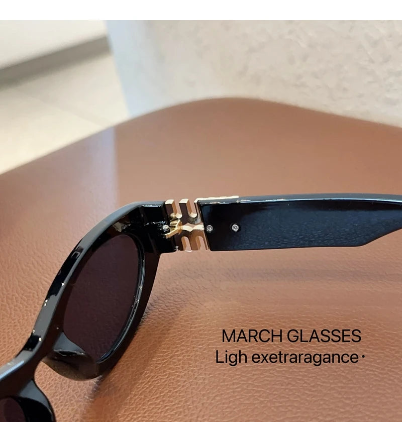 Moderne ovale solbriller til kvinder og mænd – trendy og cool solbriller til damer – Street Shot – retro – premium briller – Gafas De Sol – UV400