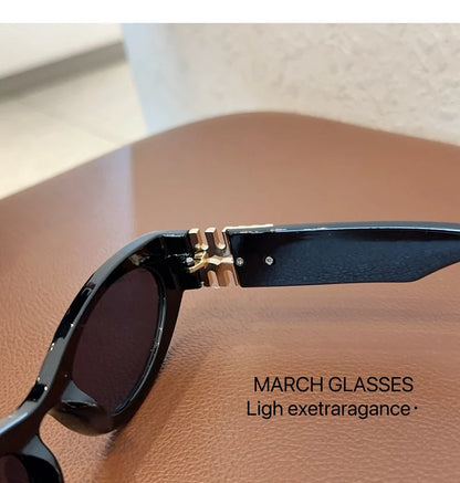 Moderne ovale solbriller til kvinder og mænd – trendy og cool solbriller til damer – Street Shot – retro – premium briller – Gafas De Sol – UV400