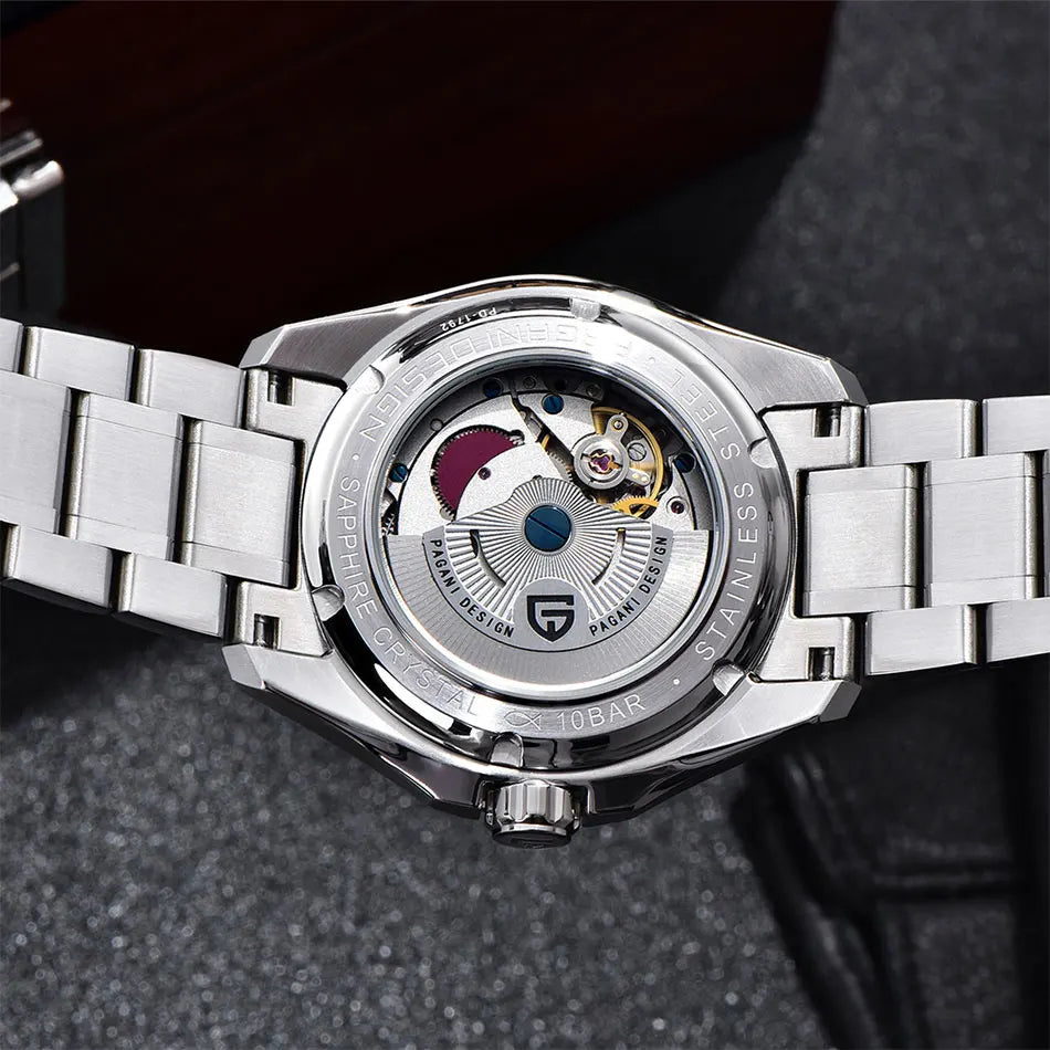 PAGANI DESIGN New GMT Men's Mechanical Watches 100M Waterproof Clock Sapphire Glass Automatic Men Watch PD-1792 Relogio Masculino