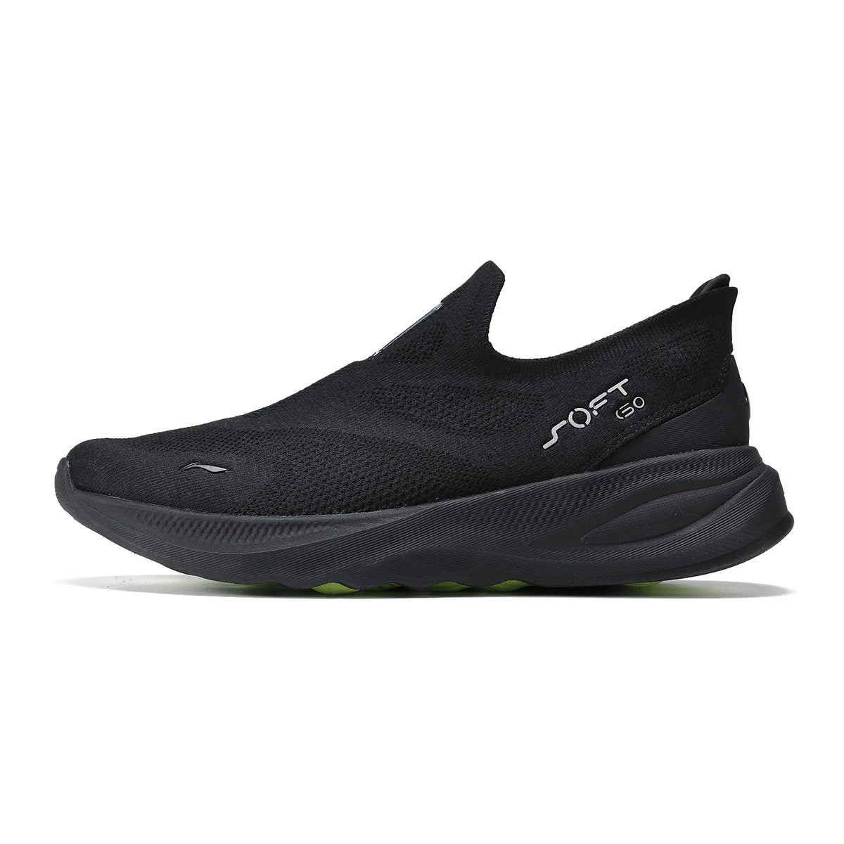 Li-Ning SOFT GO 2 KNIT slip-on-skor för män, bekväma och stabila promenadskor med dämpning, LiNing-mesh, jogging- och vardagsskor AGLV017
