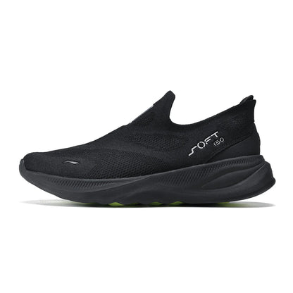 Li-Ning SOFT GO 2 KNIT slip-on-skor för män, bekväma och stabila promenadskor med dämpning, LiNing-mesh, jogging- och vardagsskor AGLV017