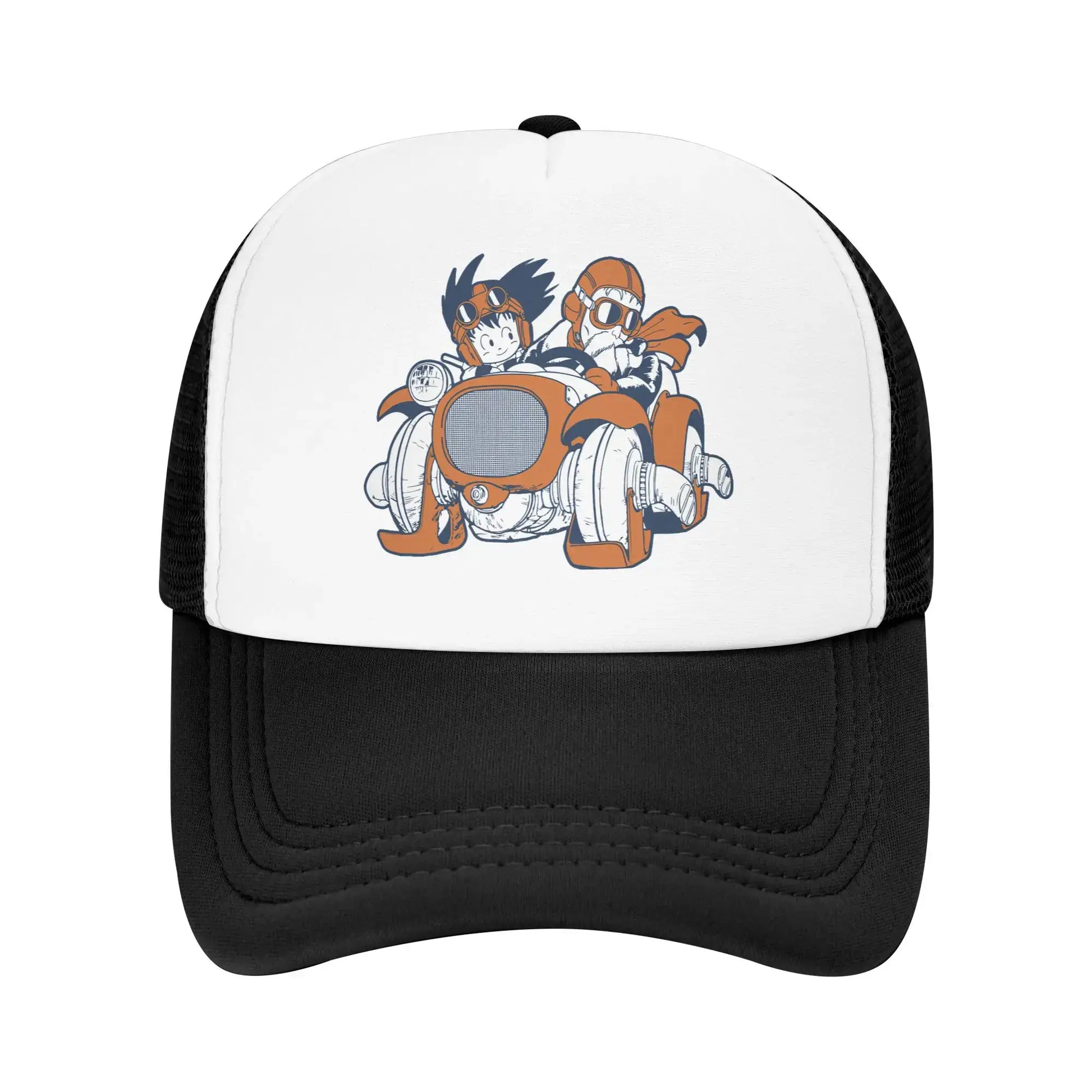Goku Muten Roshi Dragon Ball Z Baseball Caps Sport Sun Hat Anime DBZ Hats Breathable Polyester Trucker Cap Summer Trucker Caps, Produit gaming premium Fraquane, équipement gamer