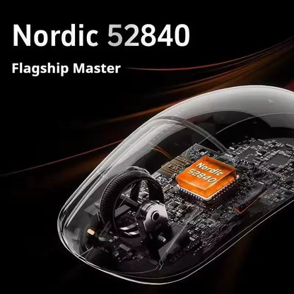 ATK A9 Wireless Gaming Mouse NearLink Technology Ergonomic PAW3395 Tri-Mode Bluetooth Low Latency Esports Mice PC