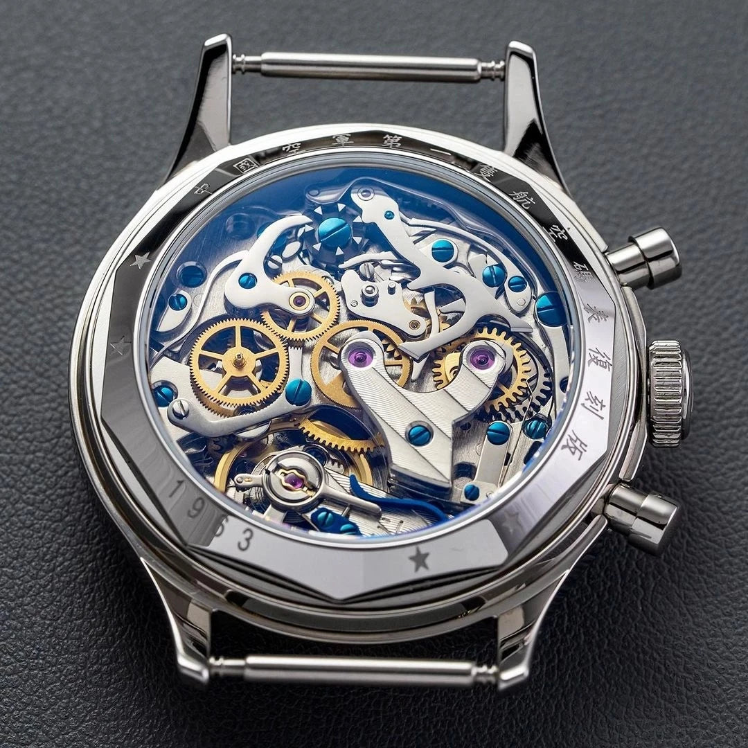 SEAKOSS 1963 Chronograph 42mm 40mm 38mm Sapphire Original Seagull ST1901 Movement With Gooseneck Pilot Men's Mechanical Watches
