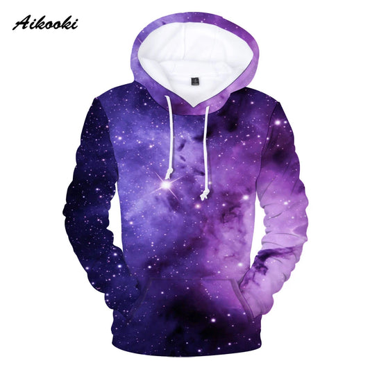 Klassieke populaire paarselucht-herenhoodies met 3D-ruimtegalaxyprint, sweatshirts voor heren/dames, longsleeve sweater, casual pullovers
