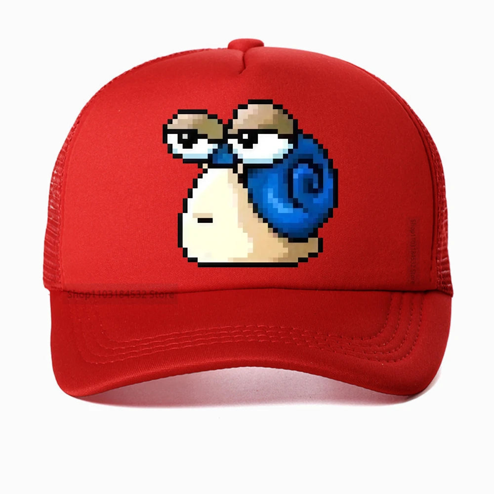 Czapka baseballowa z nadrukiem Harajuku MapleStory – urocza i zabawna, męska, w koreańskim stylu, dla fanów gier, otaku i hipsterów – czapka z możliwością personalizacji