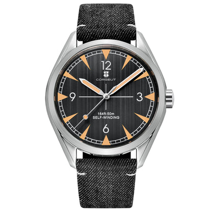 CORGEUT NH35/MIYOTA 8215 Watches Man Cattle Belt Automatic Mechanical Sapphire Glass Watches Fashion Casual Sports Watches