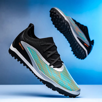 Botas de fútbol para hombre, tacos de exterior transpirables para adultos, antideslizantes, zapatillas deportivas de fútbol con tacos largos para entrenamiento y partido, cómodas para chicos