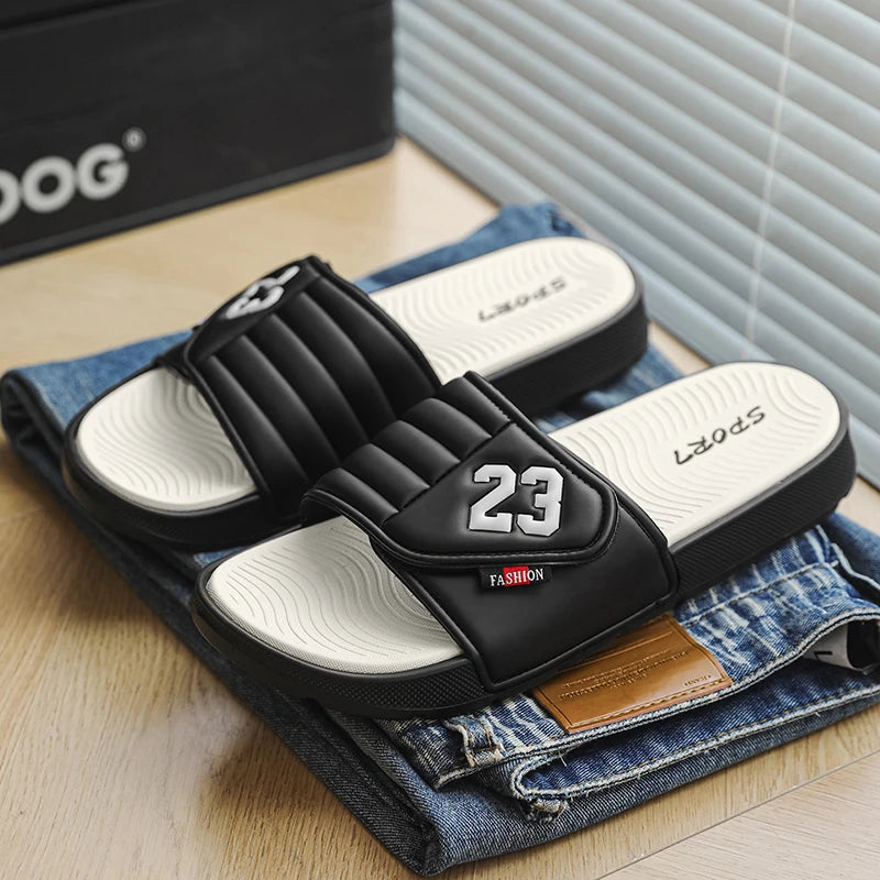 Sandales d'été pour hommes, chaussures décontractées, respirantes, légères, tongs, sandales de plage, confortables, plates