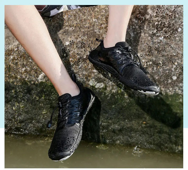 EOCENE Barfuß-Outdoor-Sportschuhe für Herren und Damen, schnell trocknende Aqua-Schuhe für Strand, Schwimmen, Fitness, Waten, Wandern und Radfahren