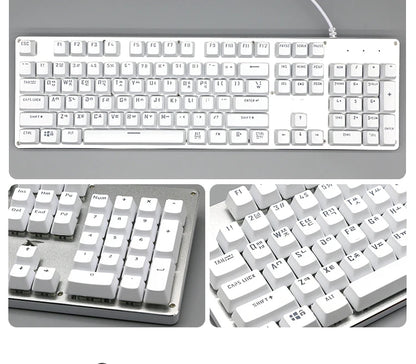 104 teclas retroiluminadas coreanas, francesas, rusas, españolas y alemanas para teclado mecánico con interruptores MX, perfil OEM, teclas ABS DIY