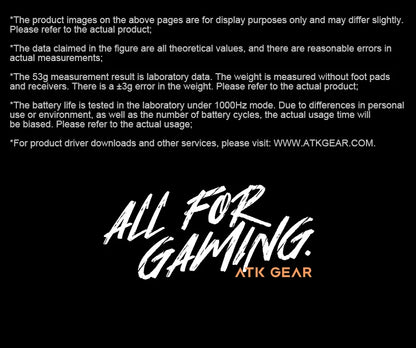 ATK Dragonfly A9 Ultra Wireless Gaming Mouse PAW3950 Ultra Lightweight Tri-mode Ergonomic E-sports Gamer FPS Mice A9 SE Plus