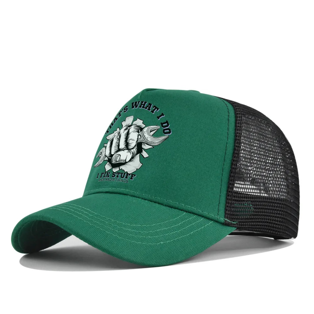 Gorra de béisbol de moda para primavera-verano, de malla estampada y transpirable, con logotipo personalizado para hombres, mujeres y parejas; gorra con visera, casquette.