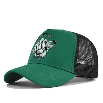 Gorra de béisbol de moda para primavera-verano, de malla estampada y transpirable, con logotipo personalizado para hombres, mujeres y parejas; gorra con visera, casquette.