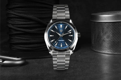 Watchdives WD0006 V2 Watch VH31 Sweep Second Quartz Movement Sapphire Luminous Stainless Steel Watches Waterproof 38mm Watch