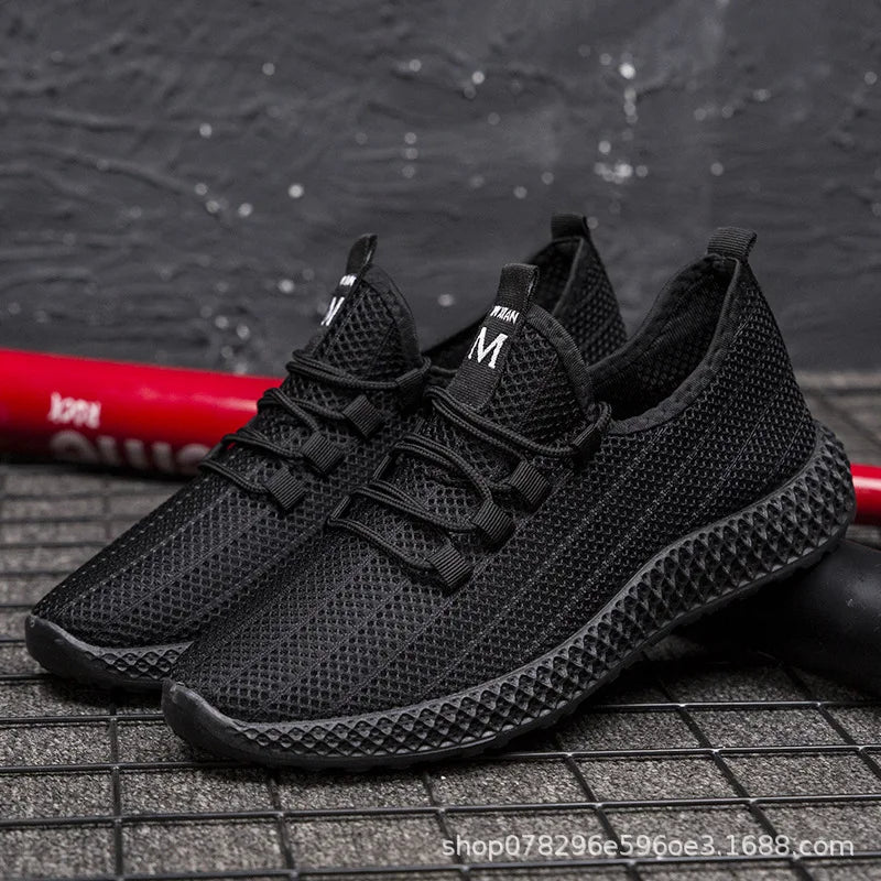 New Men's Casual Sports Shoes Outdoor Thick Bottom Versatile Summer Workwear Trendy Shoes Anti-Slip Wear-Resistant Rubber Sole