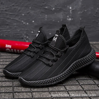 New Men's Casual Sports Shoes Outdoor Thick Bottom Versatile Summer Workwear Trendy Shoes Anti-Slip Wear-Resistant Rubber Sole