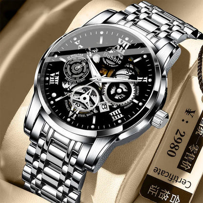 UTHAI L93 men’s watch: a trendy, high-end and versatile model, offering ‘accessible luxury’. This quartz watch features an openwork dial with Roman numerals and is water-resistant.