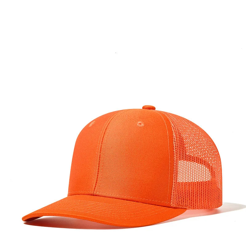 Gorras de camionero de malla en 38 colores para actividades al aire libre, gorras «dad hat» con cierre a presión, gorras de hip hop para hombre y mujer, gorras de béisbol ajustables para niños y niñas