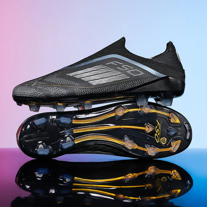 New Men's Football Boots Comfortable Soccer Shoes Match Training Boys Non-Slip Long Spikes Breathable Adult Cleats Outdoor Sport