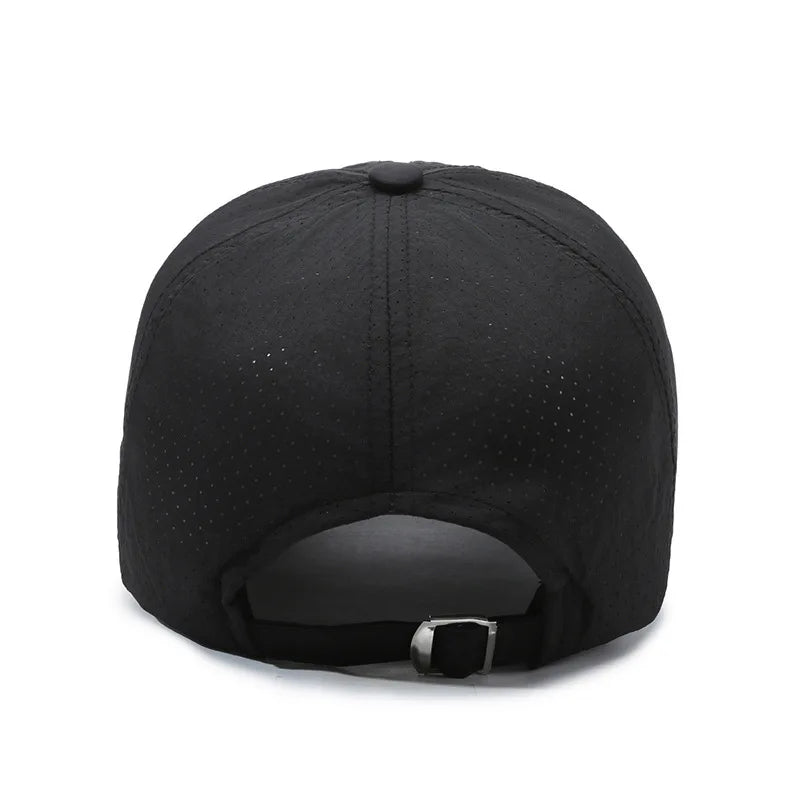 Schnelltrocknende, strapazierfähige Baseballkappe, UV-Schutz, atmungsaktiv, verstellbar, für Radfahren, Wandern, Angeln und andere Sportarten – Trucker-Cap für Damen und Herren