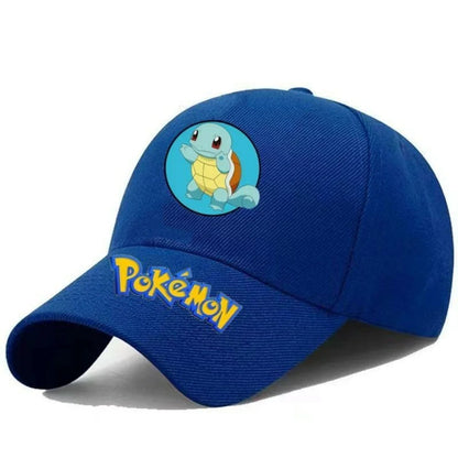Gengar Pikachu Pokemon Printed Duckbill Hat Adjustable Baseball Cap for Anime Fans Cosplay Lovers Travel Sports Casual Wear