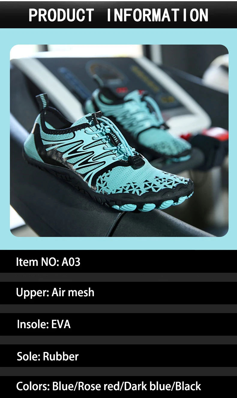 EOCENE Barfuß-Outdoor-Sportschuhe für Herren und Damen, schnell trocknende Aqua-Schuhe für Strand, Schwimmen, Fitness, Waten, Wandern und Radfahren