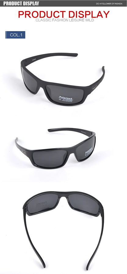 TAGION Sport Sunglasses Men Polarized Hipster Glasses UV400 Hiking Driving Glasses Lentes De Sol Hombre Polarizing Lenses TG5104