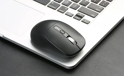 BalanceFit Bluetooth Wireless Mouse 5.2, Rechargeable Ergonomic Wireless Mouse with USB 2.4GHz for Laptop, MacBook, iPad, PC & Tablet