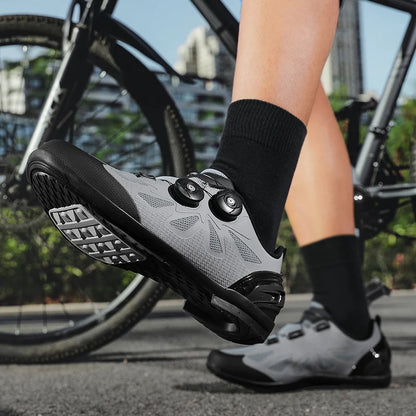 Men Non Locking Mountain Bike Shoes Without Cleats Road Bicycle Rb Speed Non Cleat Cycling Shoes Sneaker Flat Pedal Mtb Women