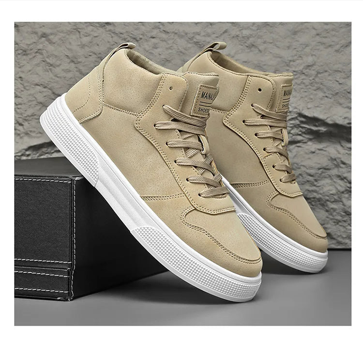 Men's Skateboarding Shoes 48 High Top Casual Sneakers Breathable Street Shoes Flats Shoes Lace Up Walking Shoes Men's Shoes