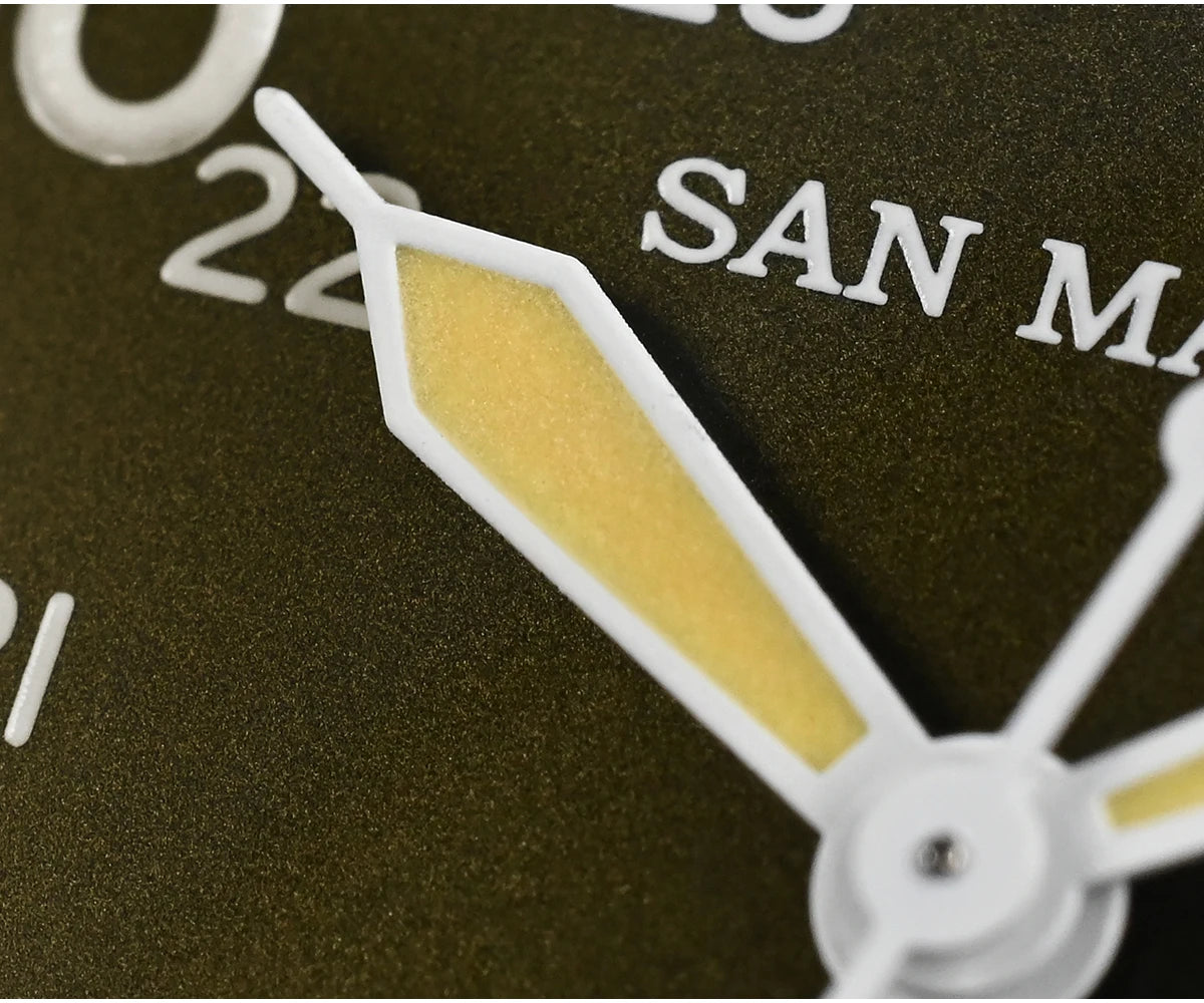 San Martin Pilot Watch 38mm NH35 Retro Military Automatic Mechanical Wristwatch Bead Blasted Case Waterproof 100m SN0137
